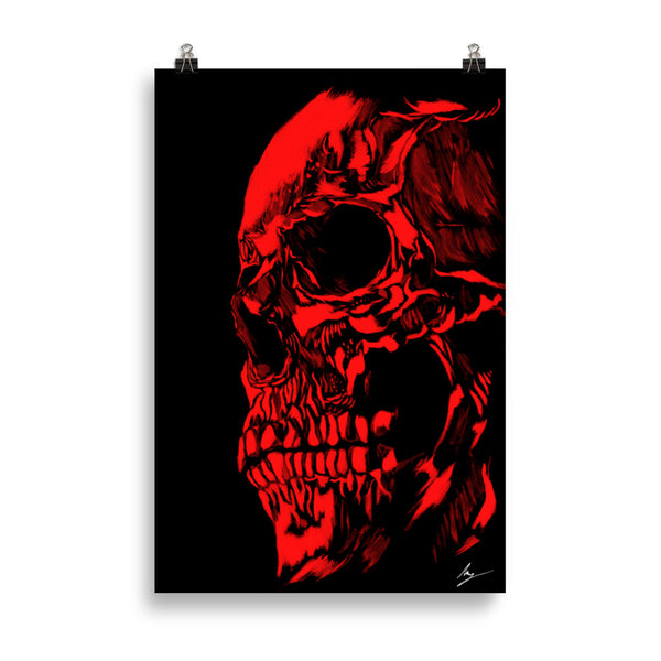 Blood skull - Wall art