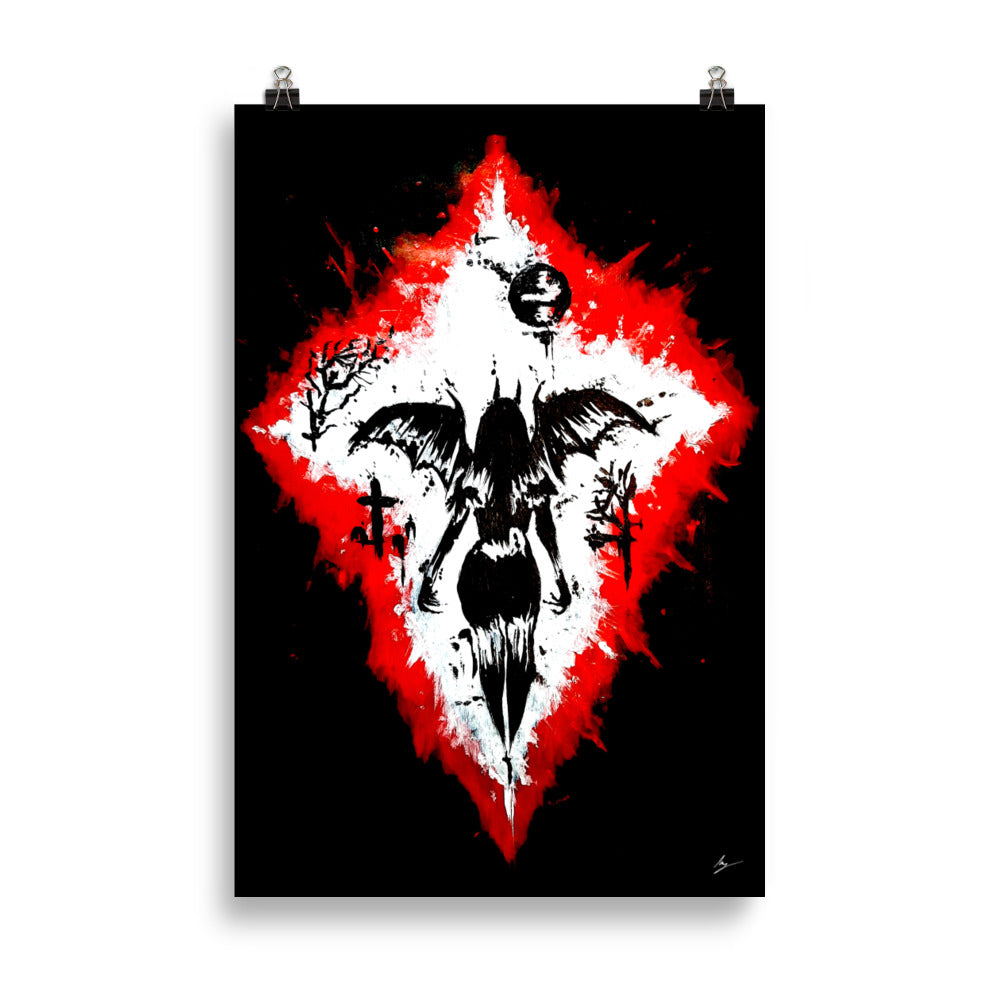 Her devilish power. Home décor - Poster wall art.