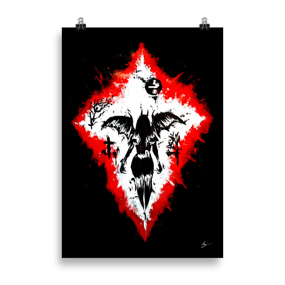 Her devilish power. Home décor - Poster wall art.