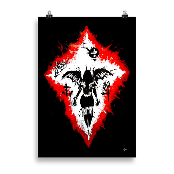 Her devilish power. Home décor - Poster wall art.