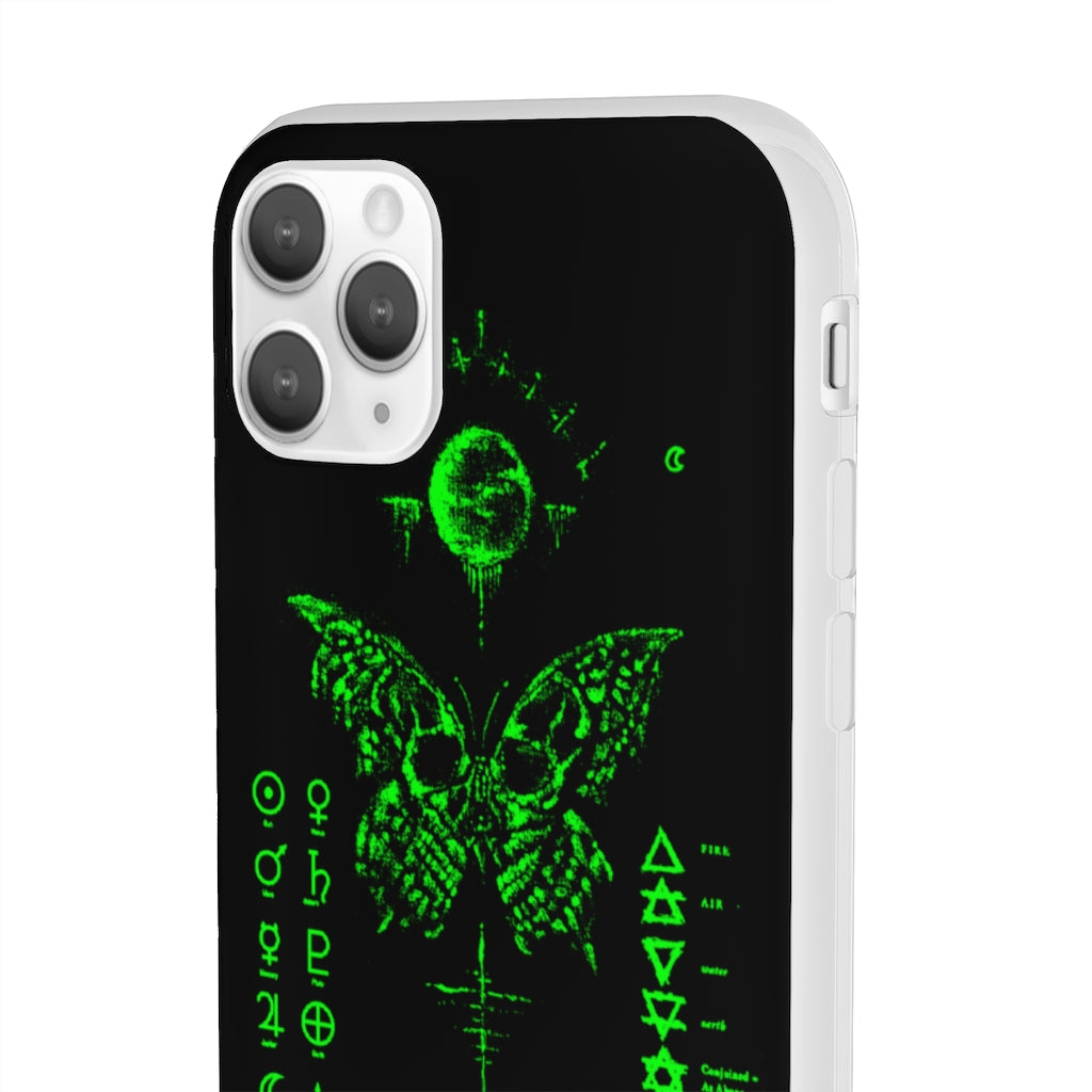 Flexi Cases - The deathly butterfly. mobile phone case, iPhone case, Samsung case, mobile accessory.