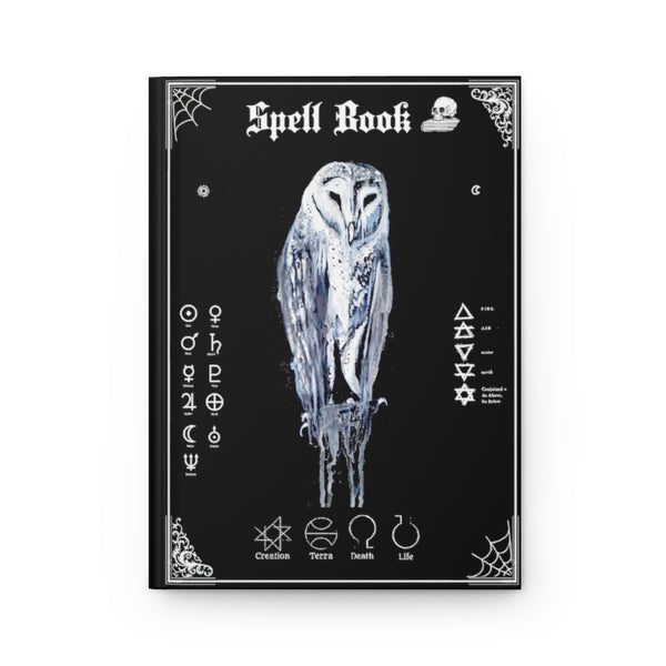 Book of Spells - Hardcover Journal Matte. Gothic spell book - Journal. Silent Owl version