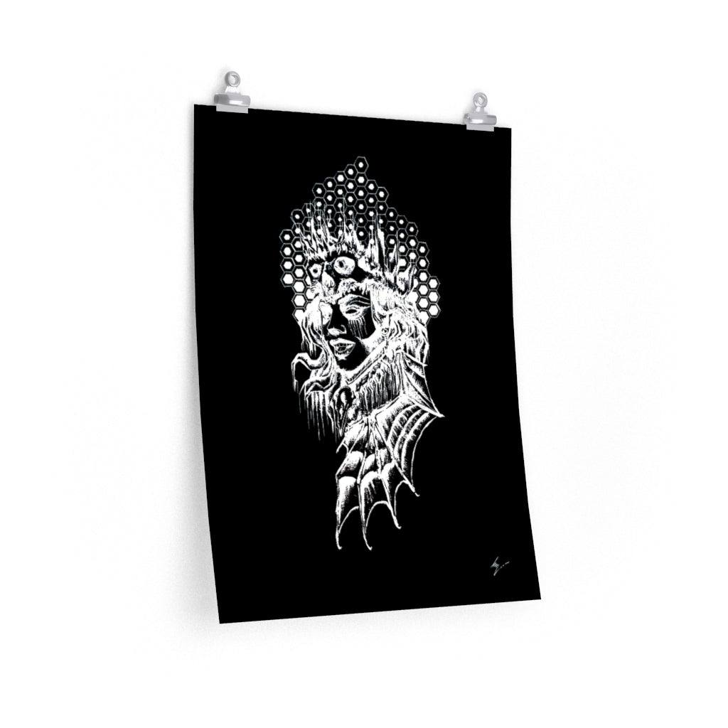 Copy of Lilith the supreme empress of Hell - Premium Matte vertical posters. Art Print, Wall Art, Gothic Home Decor.