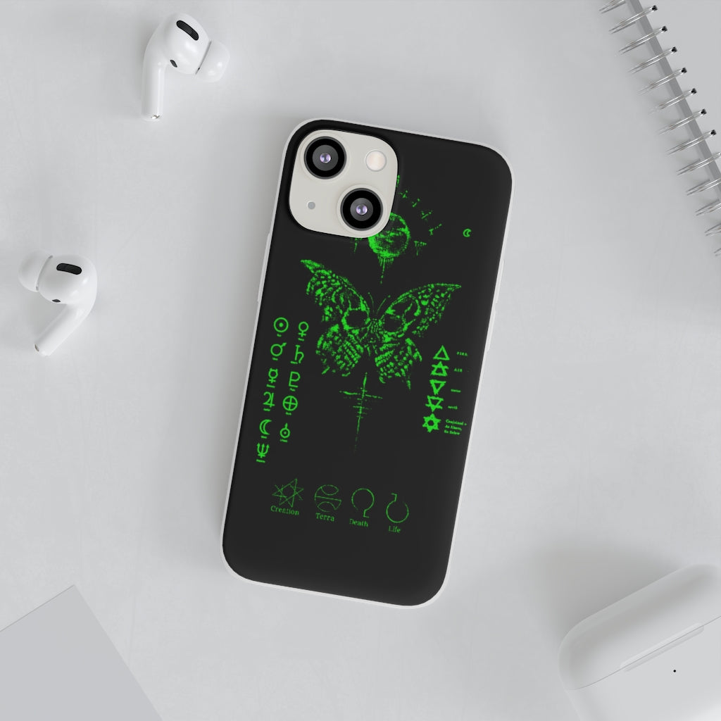 Flexi Cases - The deathly butterfly. mobile phone case, iPhone case, Samsung case, mobile accessory.