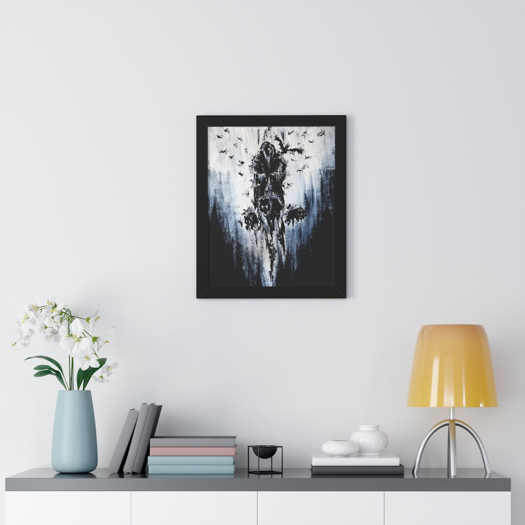 Framed Vertical Poster - Valhalla is calling you. Viking wall art, Odin Norse mythology.