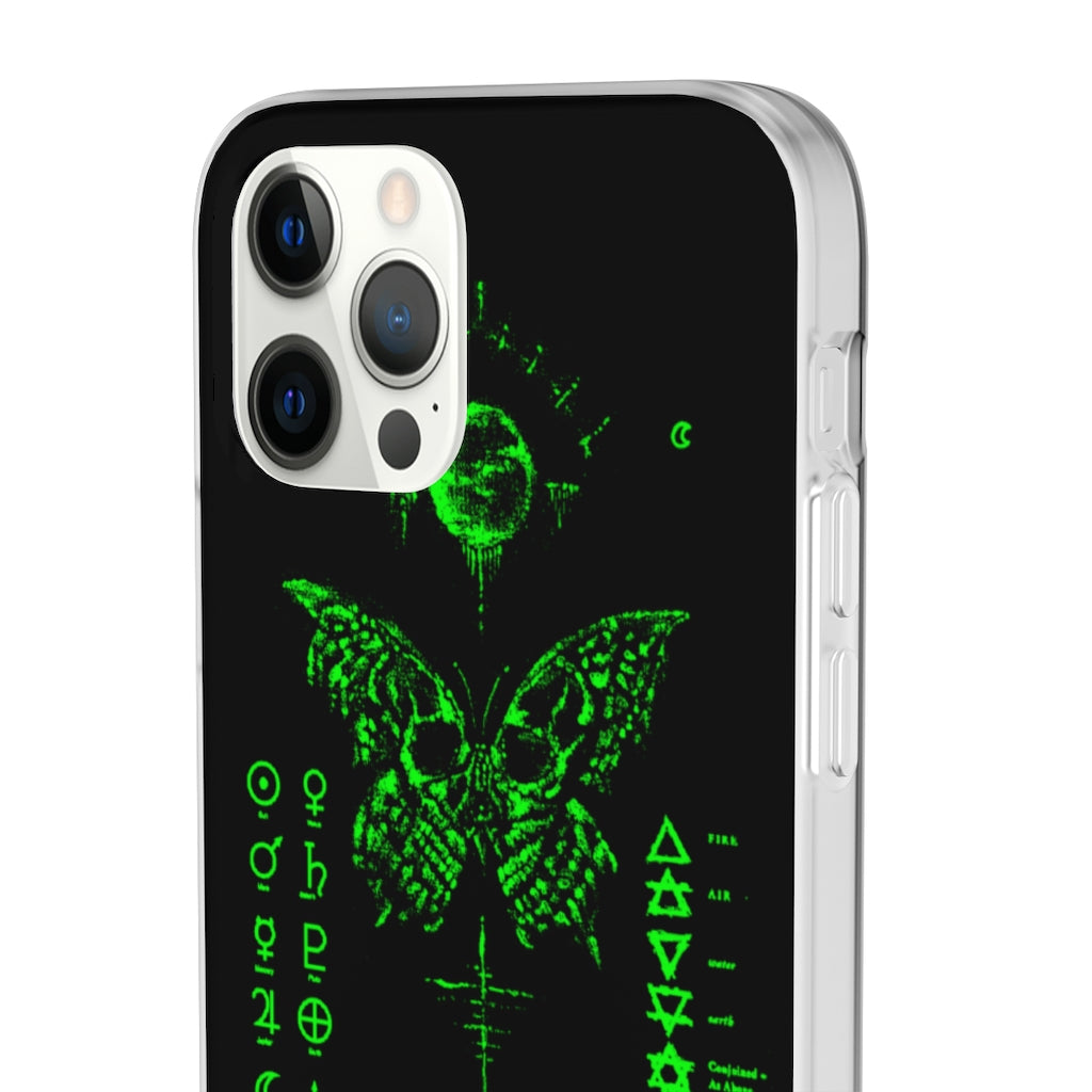 Flexi Cases - The deathly butterfly. mobile phone case, iPhone case, Samsung case, mobile accessory.