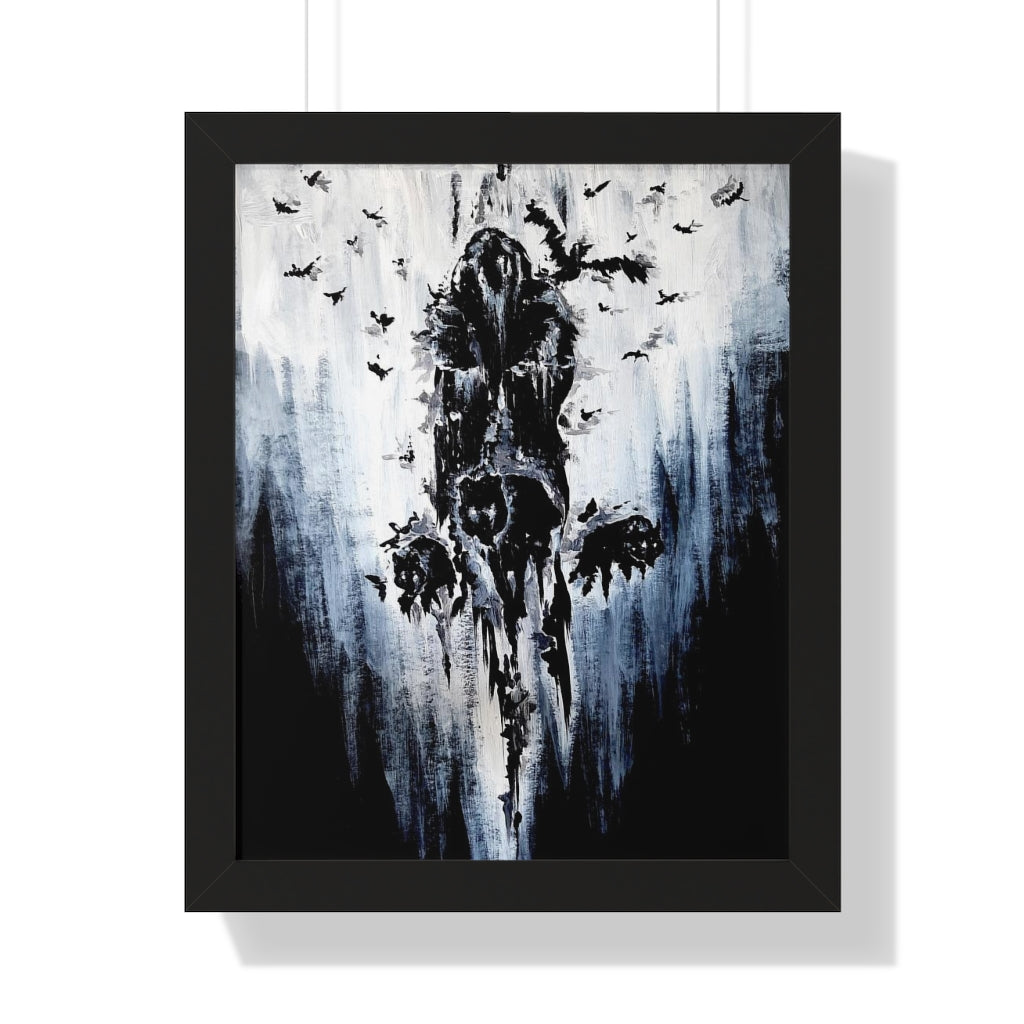 Framed Vertical Poster - Valhalla is calling you. Viking wall art, Odin Norse mythology.