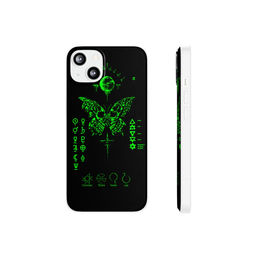 Flexi Cases - The deathly butterfly. mobile phone case, iPhone case, Samsung case, mobile accessory.