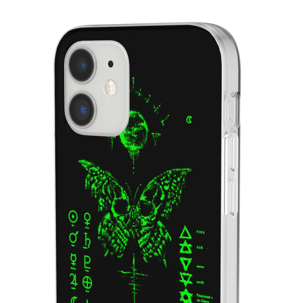 Flexi Cases - The deathly butterfly. mobile phone case, iPhone case, Samsung case, mobile accessory.