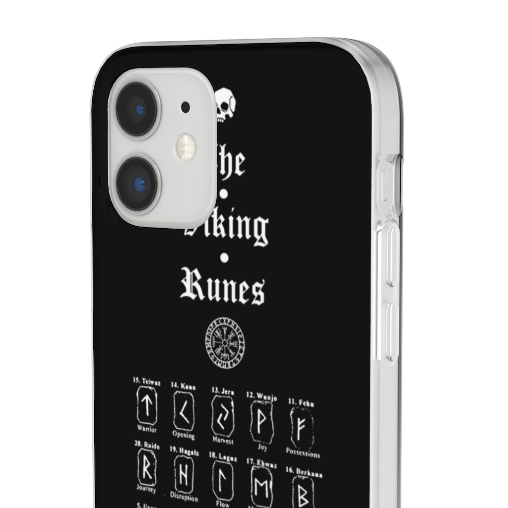 Flexi Cases - The Viking runes. White version. mobile phone case, iPhone case, Samsung case, mobile accessory. Norse. Viking. pagan