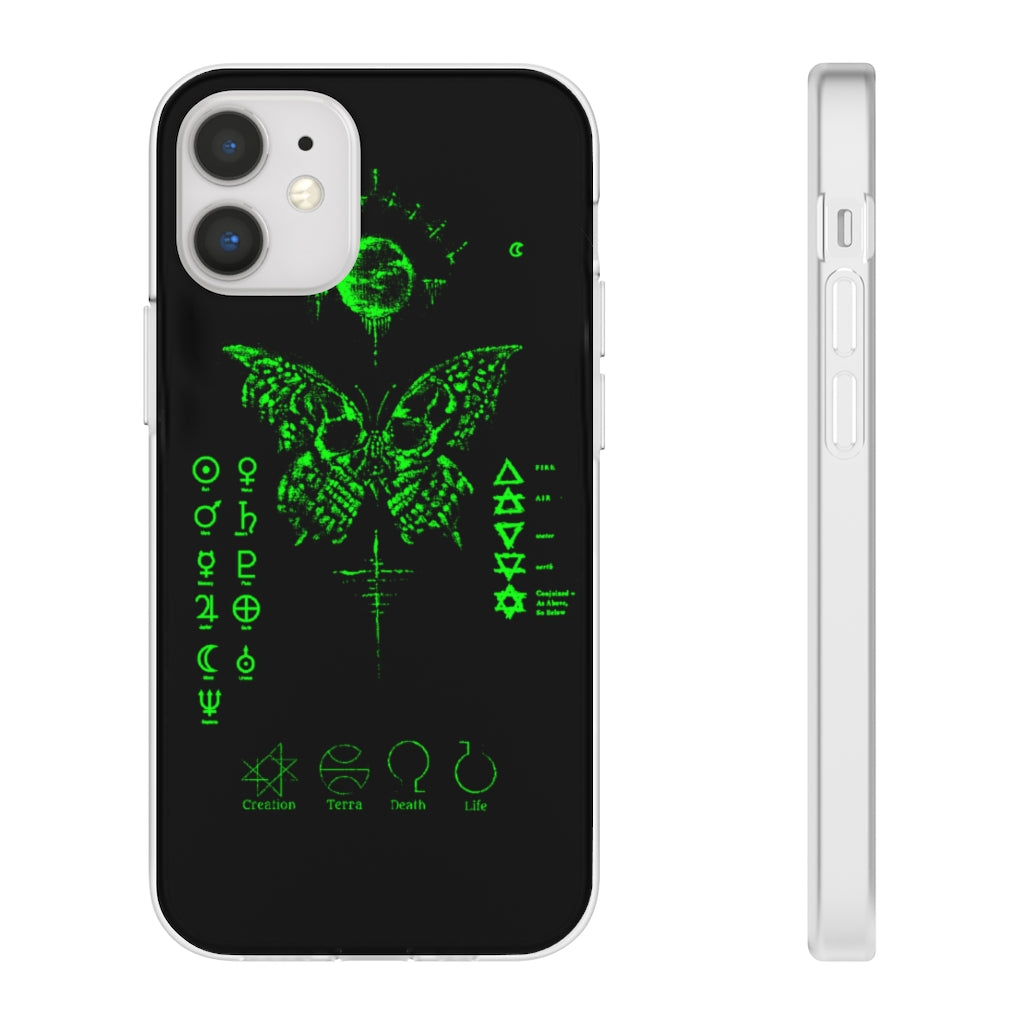 Flexi Cases - The deathly butterfly. mobile phone case, iPhone case, Samsung case, mobile accessory.