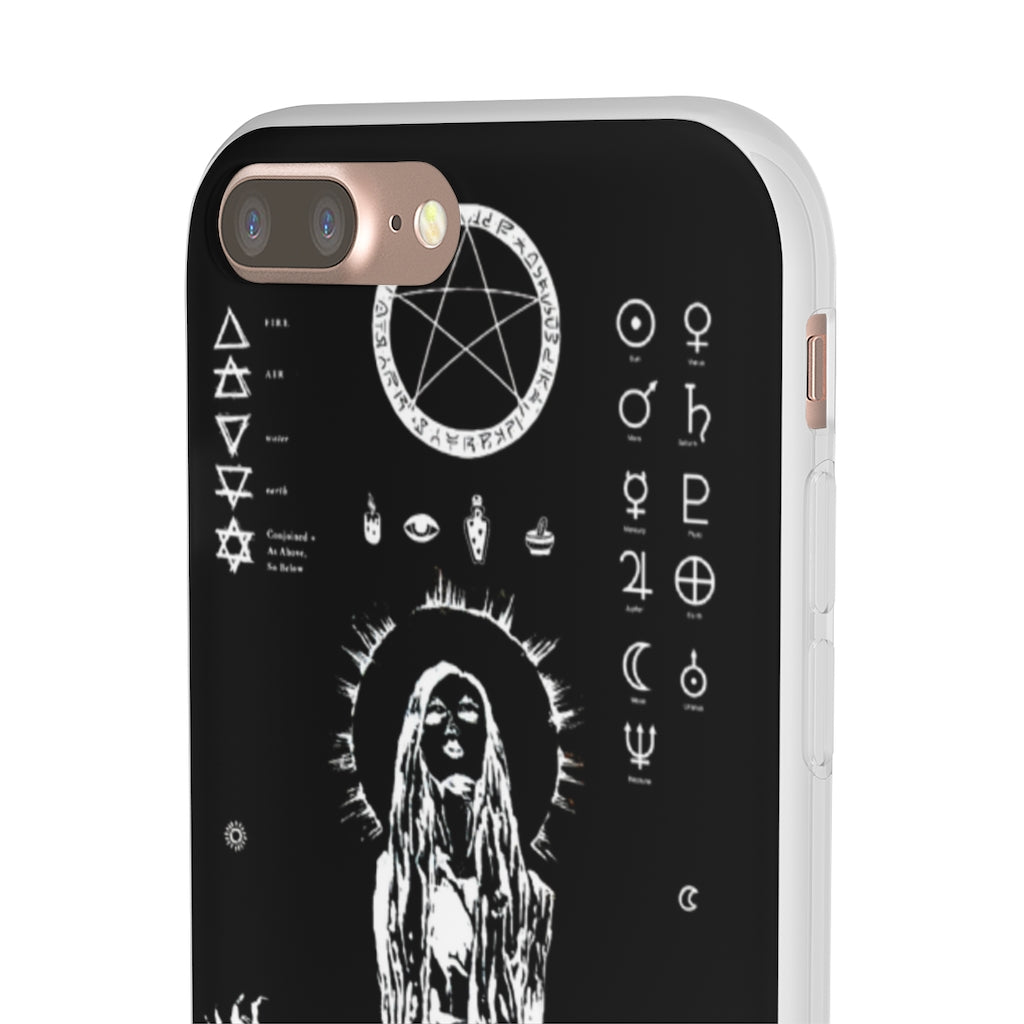 Flexi Cases - Her divine power. Black version. mobile phone case, iPhone case, Samsung case, mobile accessory.