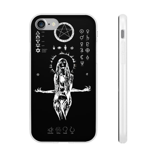 Flexi Cases - Her divine power. Black version. mobile phone case, iPhone case, Samsung case, mobile accessory.