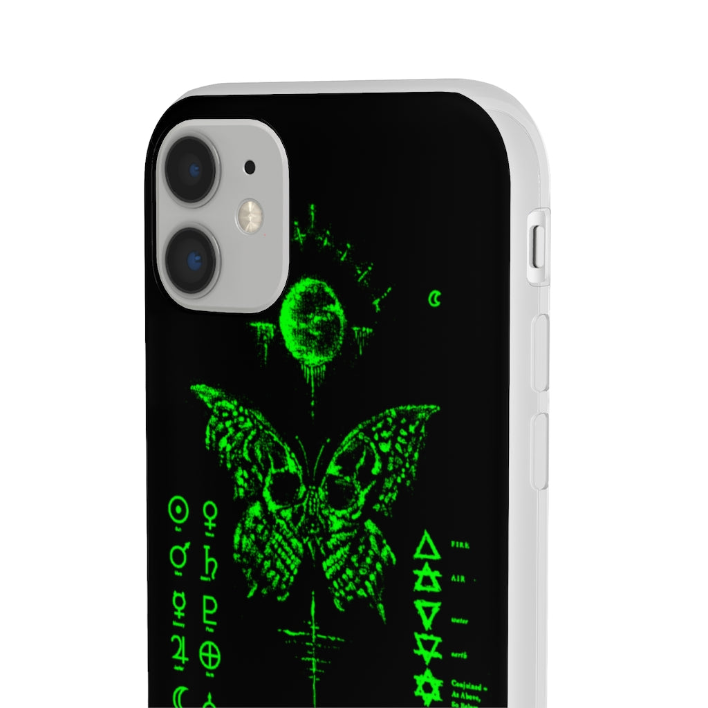 Flexi Cases - The deathly butterfly. mobile phone case, iPhone case, Samsung case, mobile accessory.