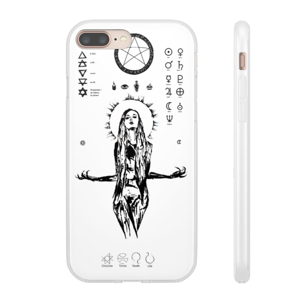 Flexi Cases - Her divine power. White version. mobile phone case, iPhone case, Samsung case, mobile accessory.