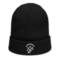 Double crossed - alexkempart original organic ribbed beanie