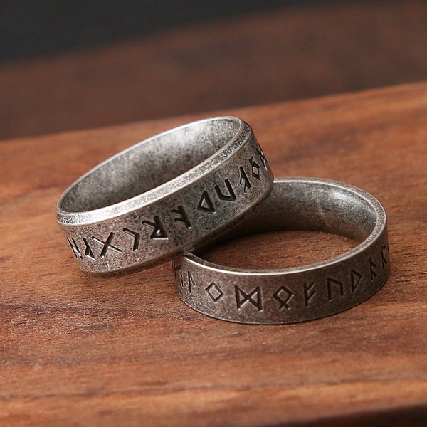 Viking Rune Ring. Stainless Steel. Gothic jewellery.